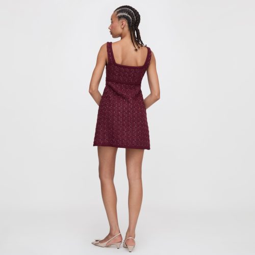 BennettDress BurgundyTweed22326