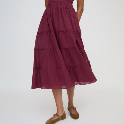 EllieNapDress BurgundyShadowStripew BlushContrastStitch19233