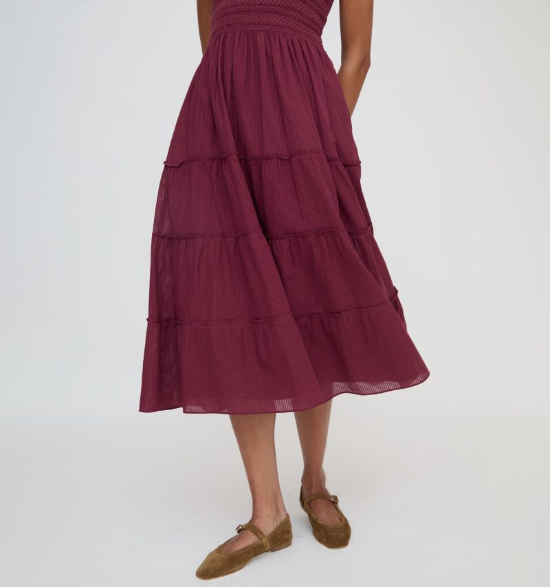 EllieNapDress BurgundyShadowStripew BlushContrastStitch19233