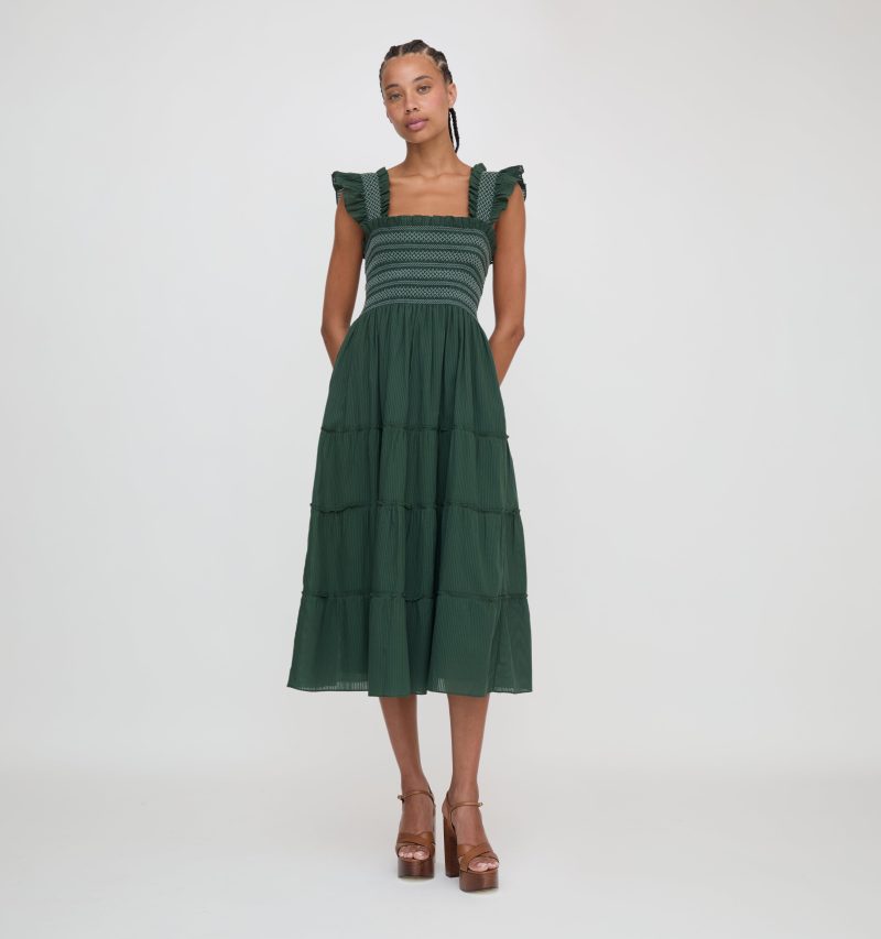 EllieNapDress Greenshadowstripe19068