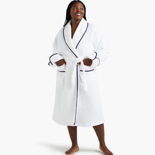 HHH107 WomensHotelRobe White C