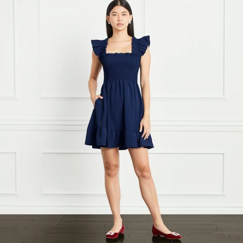 HHH1219 TheElizabethNapDress NavyCrepe NavyCrepe C 1