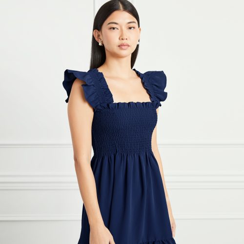 HHH1219 TheElizabethNapDress NavyCrepe NavyCrepe E