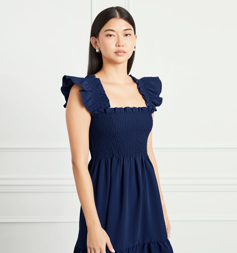 HHH1219 TheElizabethNapDress NavyCrepe NavyCrepe E