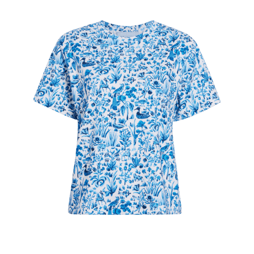 The Charlotte Sleep Tee - Blue Sherwood Forest color:blue sherwood forest