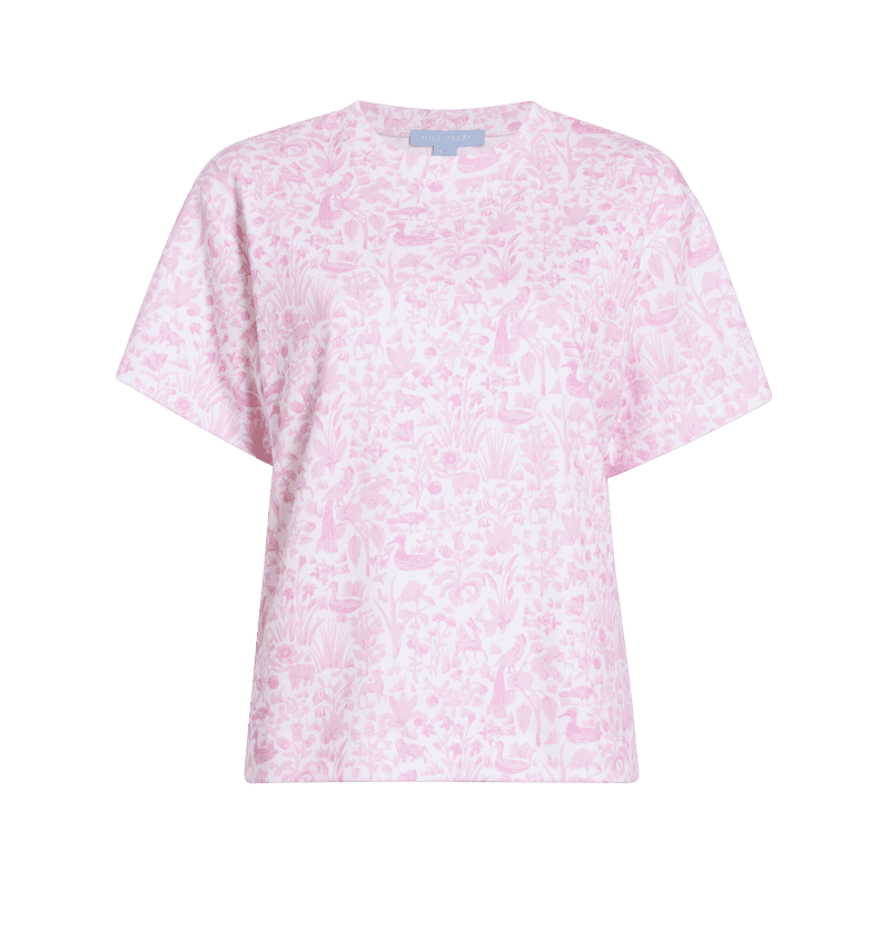 The Charlotte Sleep Tee - Pink Sherwood Forest color:pink sherwood forest