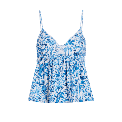 The Perri Sleep Tank - Blue Sherwood Forest color:blue sherwood forest