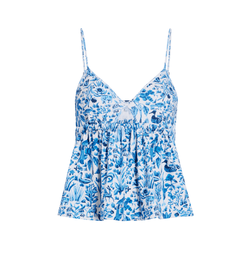 The Perri Sleep Tank - Blue Sherwood Forest color:blue sherwood forest