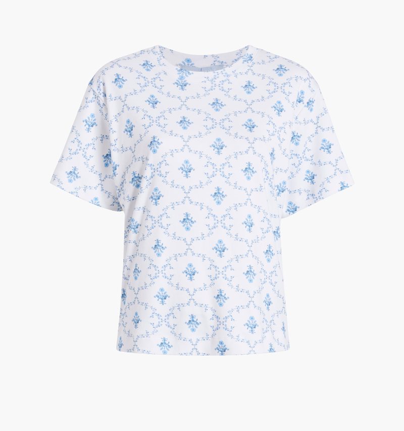 HHH1641 TheCharlotteSleepTee BlueTrellis GhostFront