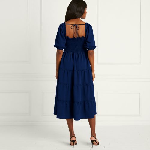 HHH1698 TheNesliNapDress Navy Back