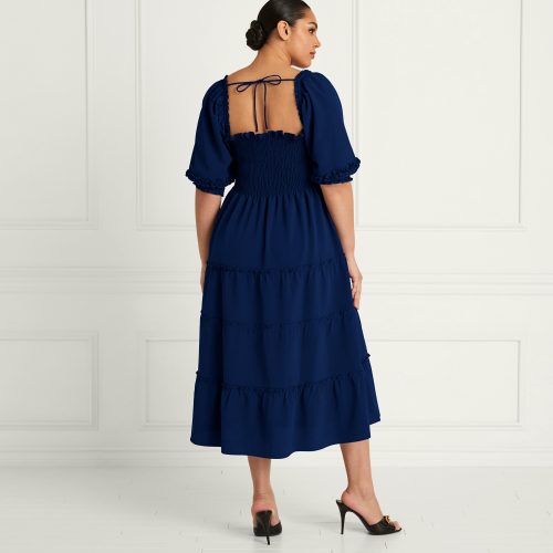 HHH1699 TheNesliNapDress Navy Back