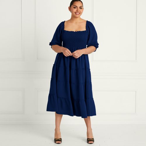 HHH1699 TheNesliNapDress Navy Front