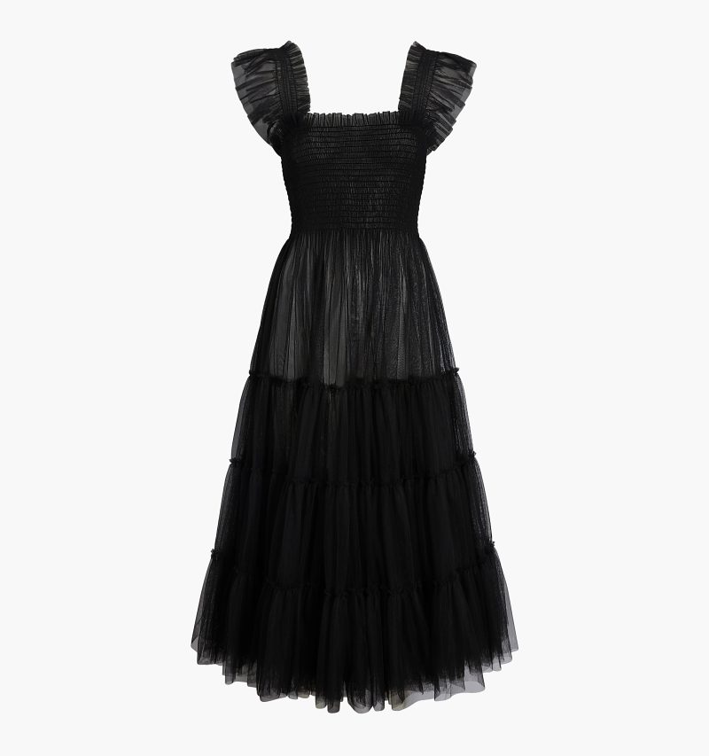 color:black tulle