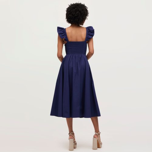 HHH2043 TheDaphneDress NavyCotton OM Back 1copy2