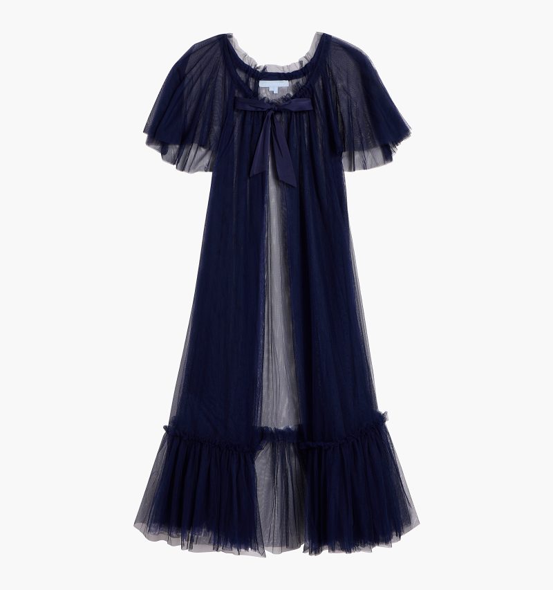 The Tulle Coco Duster - Navy Tulle color:navy tulle