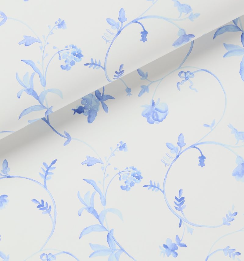 HHH2479 Wallpaper Botanical Blue ClayCoated TT Detail 1