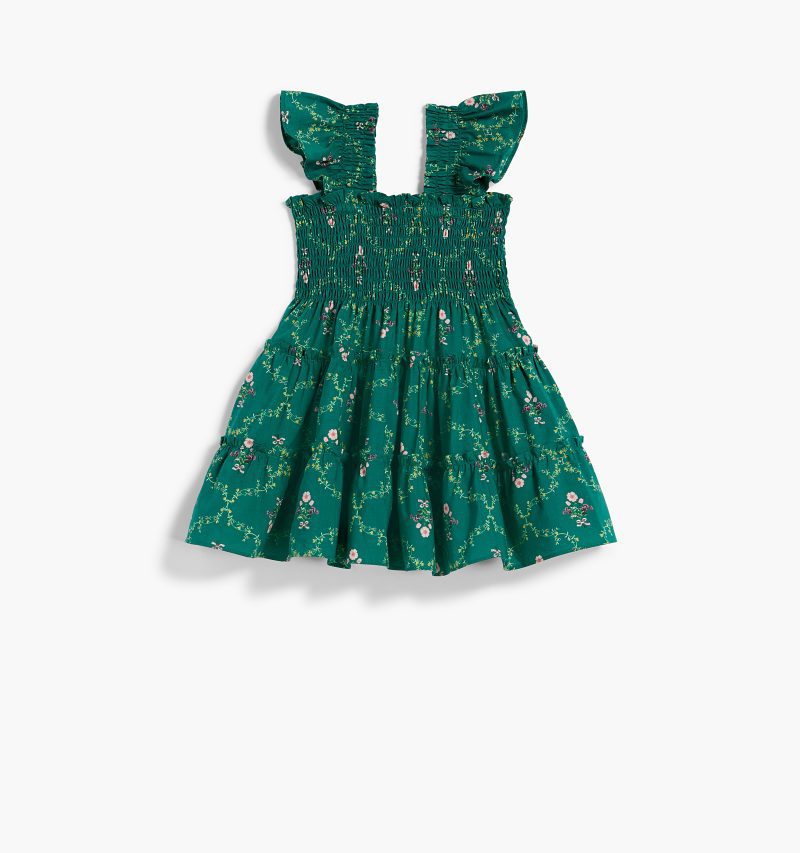 HHH2669 TheBabyEllieNapDress EmeraldTrellis PU Front 1