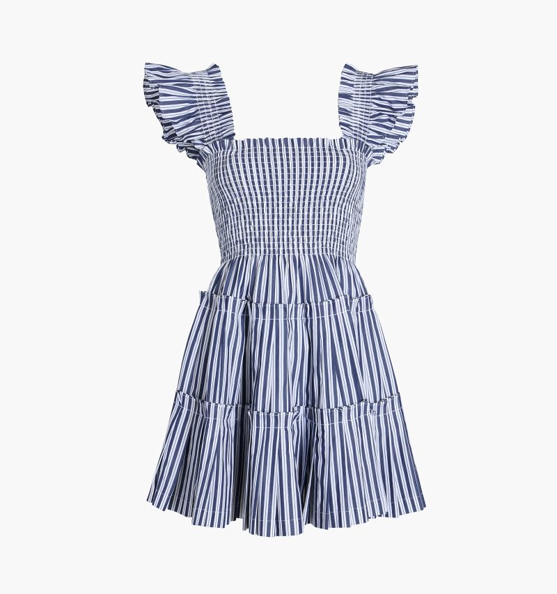 HHH2761 TheCharlotteNapDress NavyStripe GH Front 1