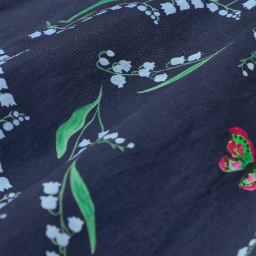 HHH2765 TheMatildaMiniDress FloralPatchworkinNavy GH Back 2