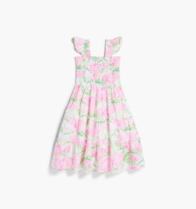 HHH2877 The Tiny Ellie Nap Dress Pink Hydrangea Pepper PU Front 1