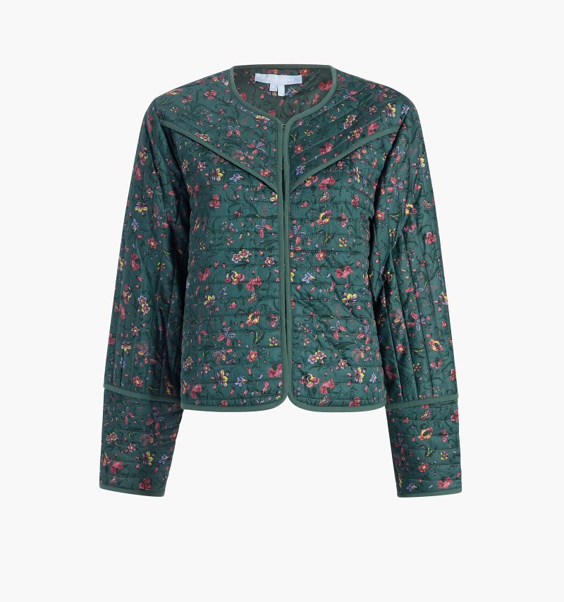 HHH2919 TheAmariJacket BottleGreenFleurChintz GH Front 1