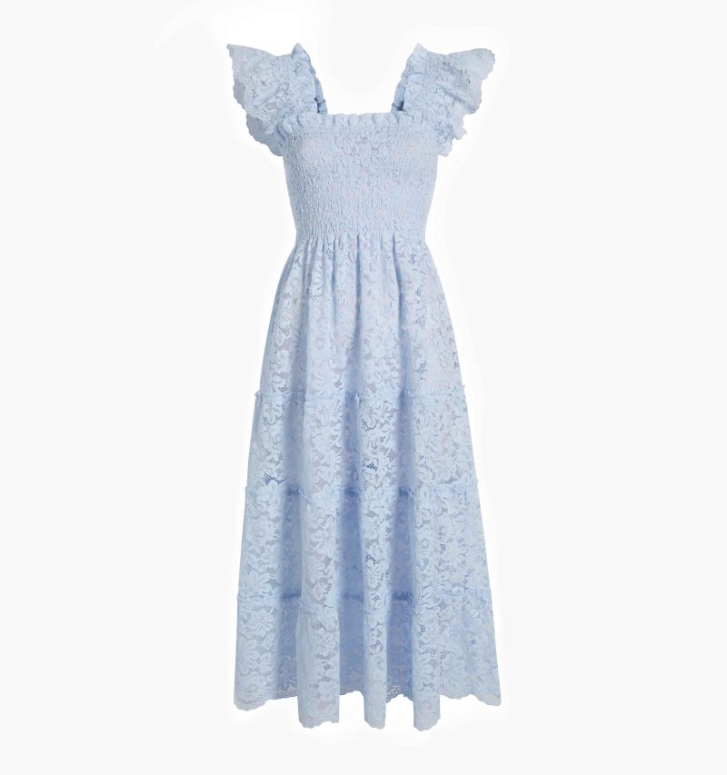 HHH574 The Ellie Nap Dress Powder Blue Lace