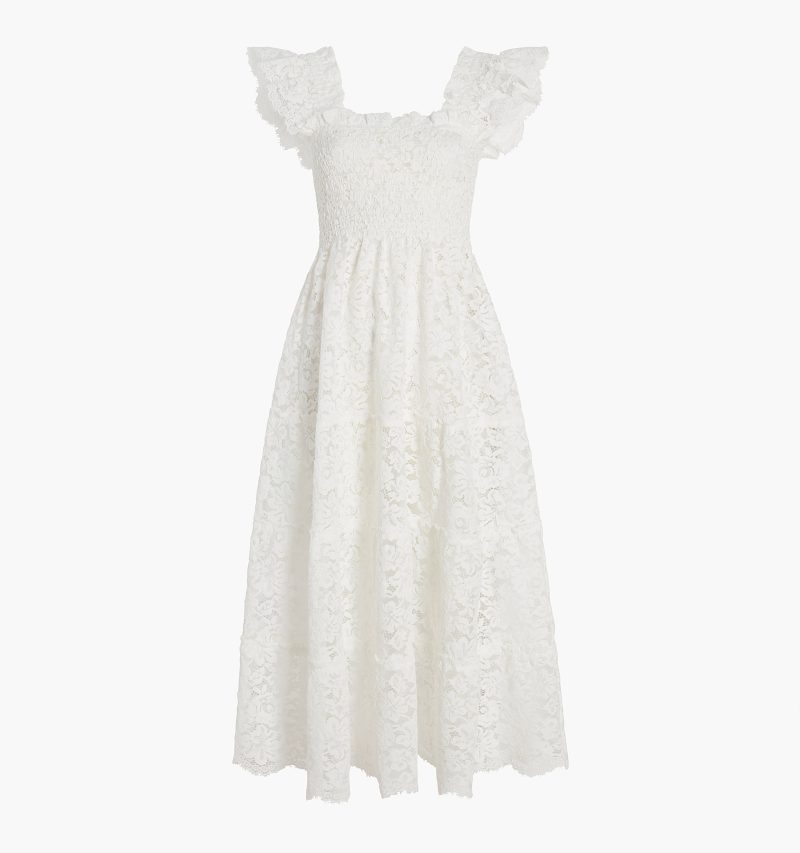 The Collector's Edition Ellie Nap Dress - White Lace color:white lace