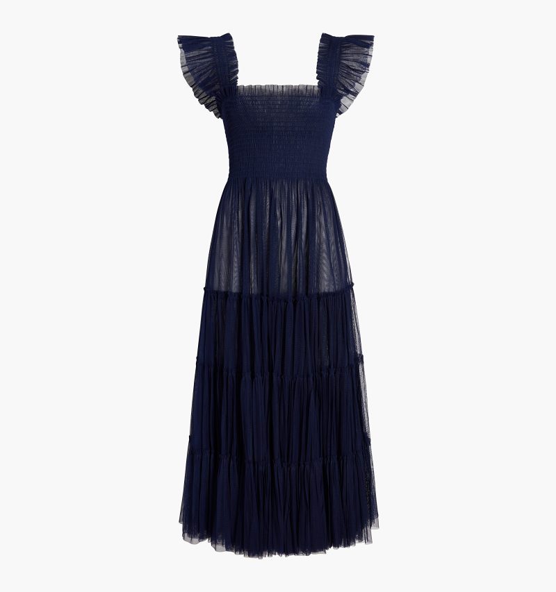 color:navy tulle