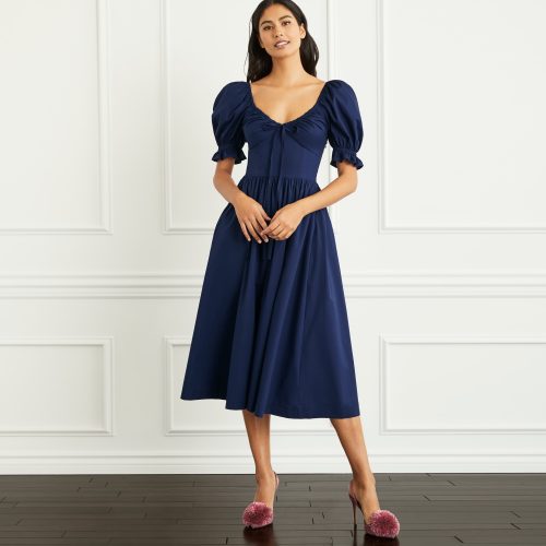 HHH612 TheOpheliaDress NavyPoplin NavyPoplin C 1