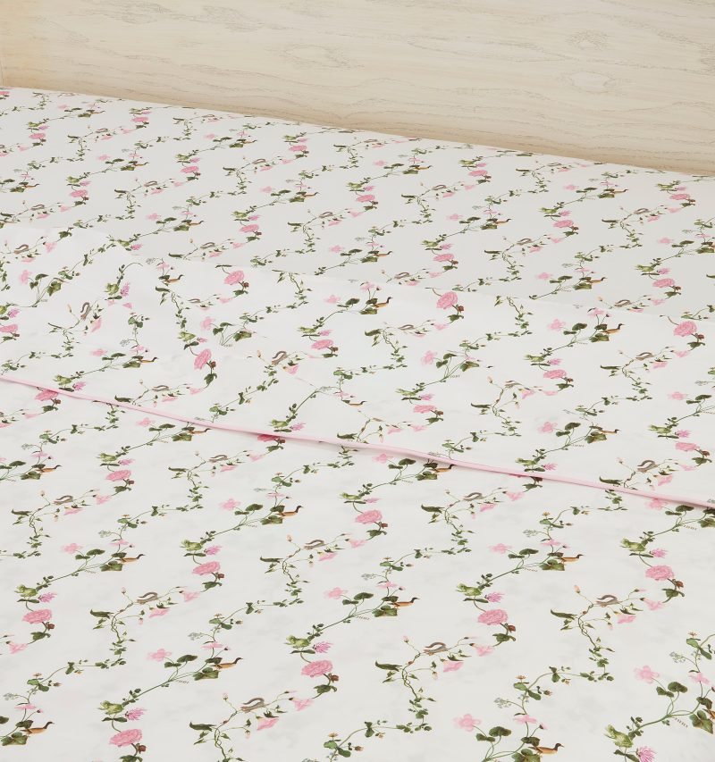 HHH693 PinkPondFloralTopSheet PinkPondFloral ALT