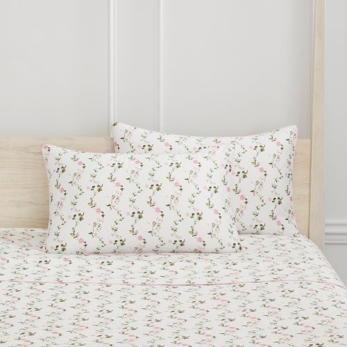 HHH694 PinkPondFloralPillowcaseSet PinkPondFloral F