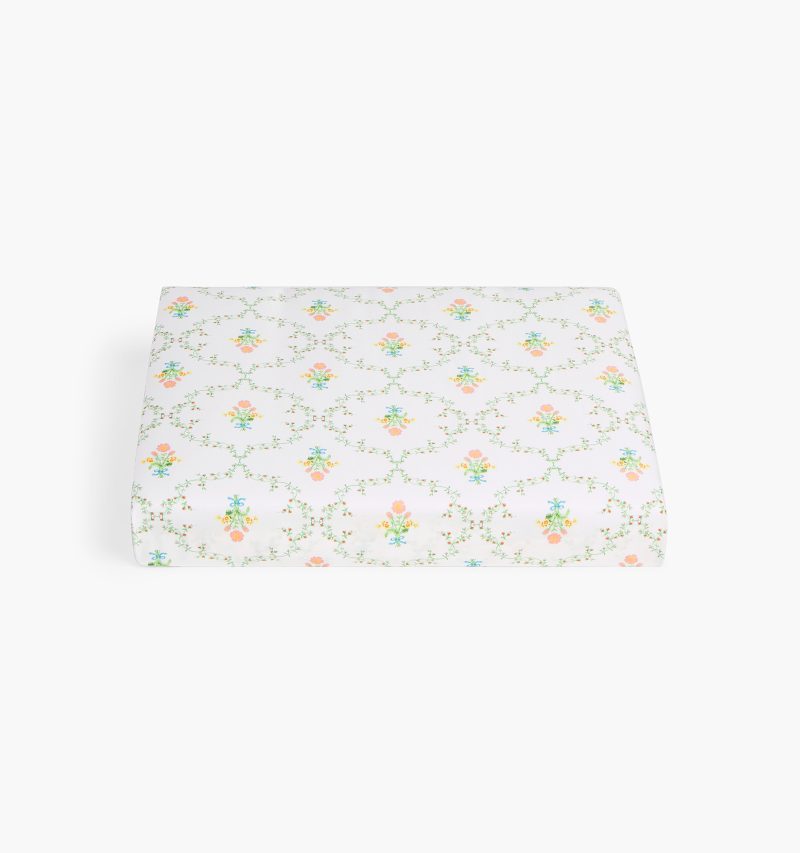 Pastel Trellis Fitted Sheet color:pastel trellis