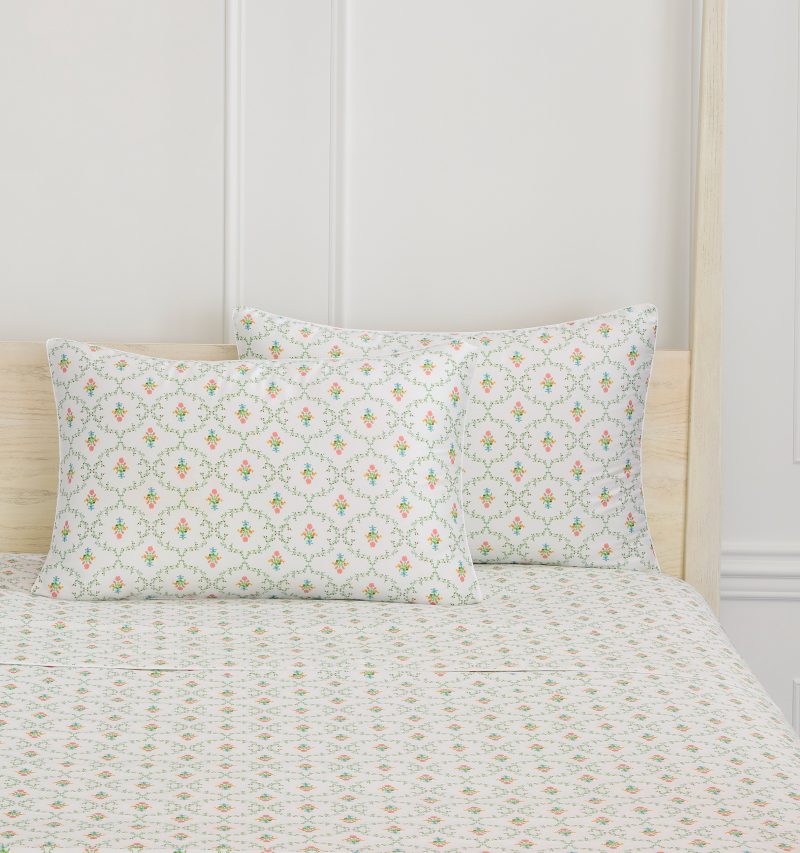 HHH701 PillowcaseSet PastelTrellis PastelTrellis F