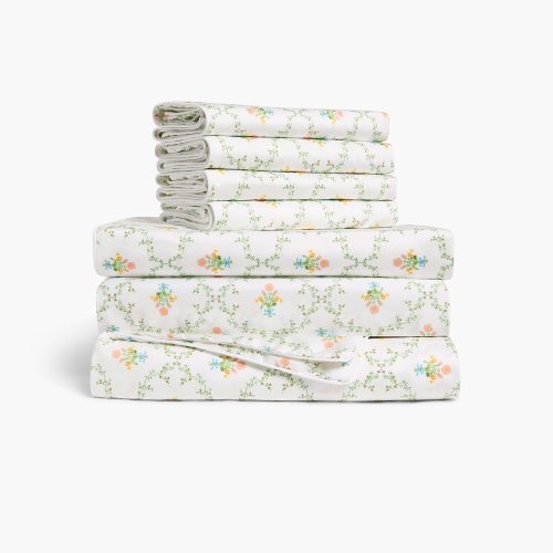 Pastel Trellis Bed Set color:pastel trellis