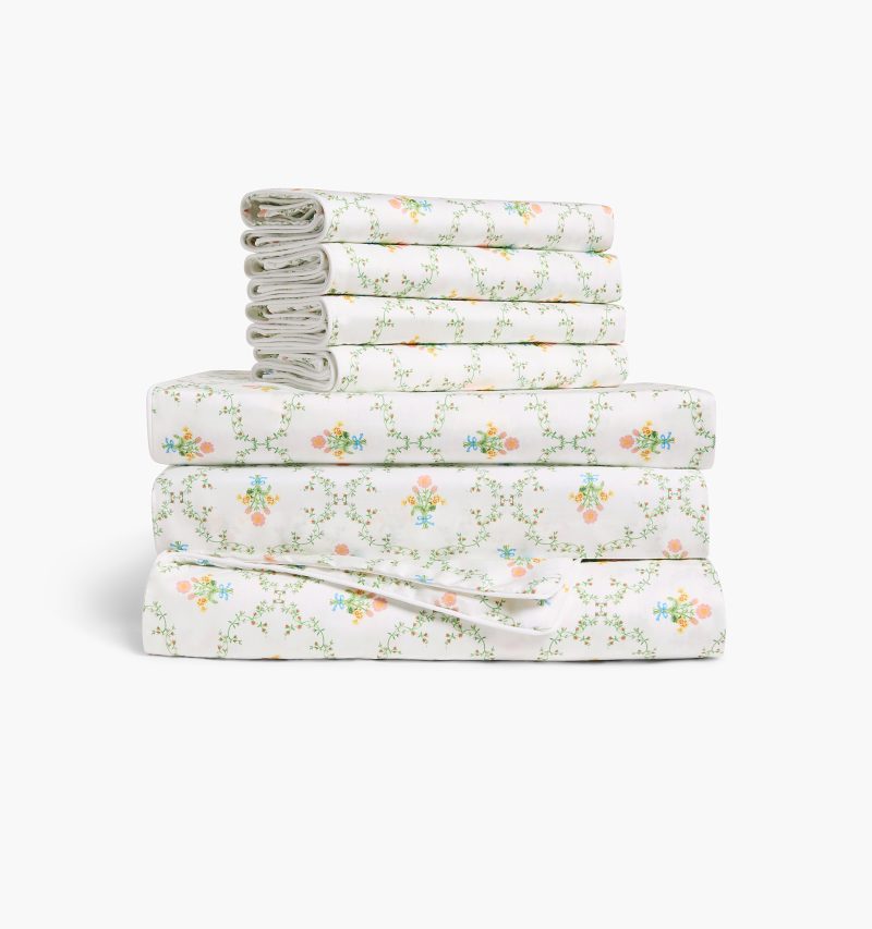 Pastel Trellis Bed Set color:pastel trellis