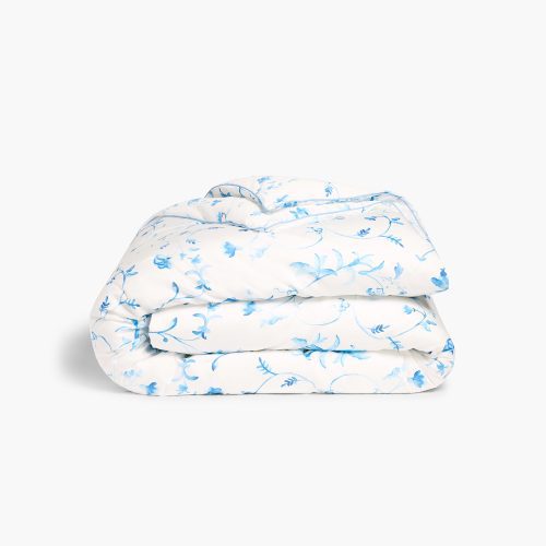 Botanical Duvet Cover color:blue botanical