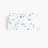 Botanical Fitted Sheet color:blue botanical