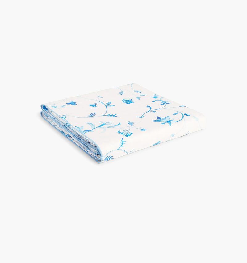 Botanical Top Sheet color:blue botanical