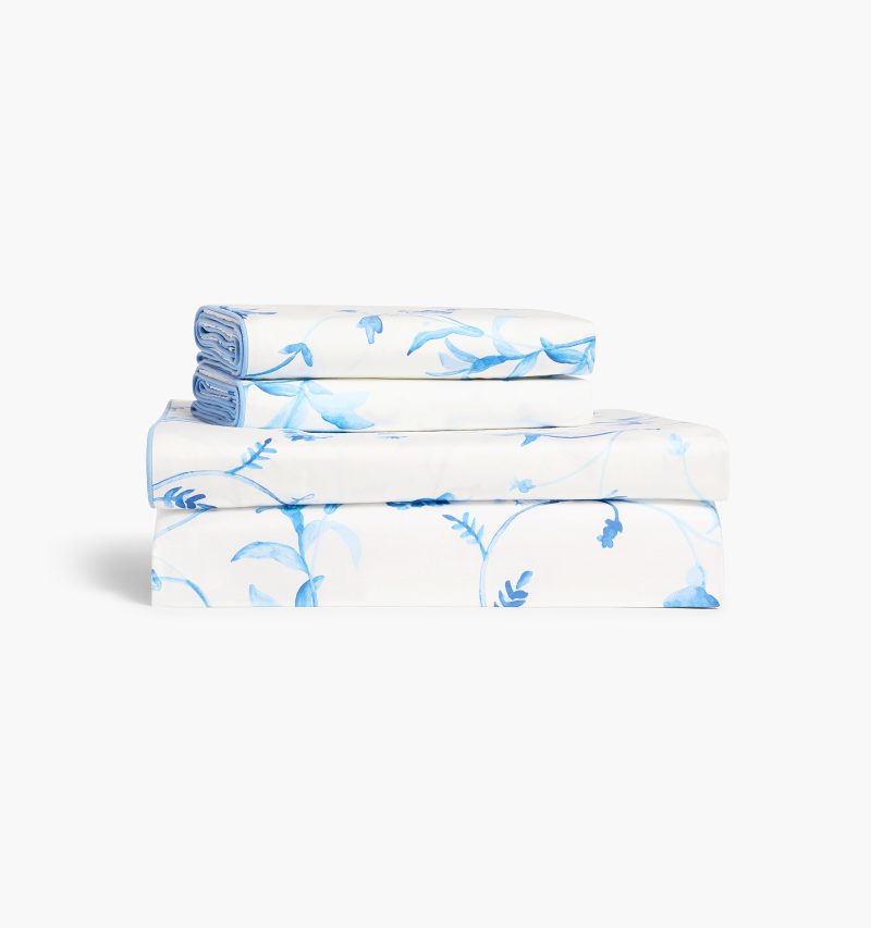 Botanical Sheet Set color:blue botanical