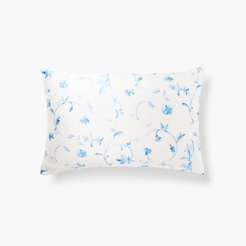 HHH755 SisiSilkPillowcasePRINTED BlueBotanical BlueBotanical A