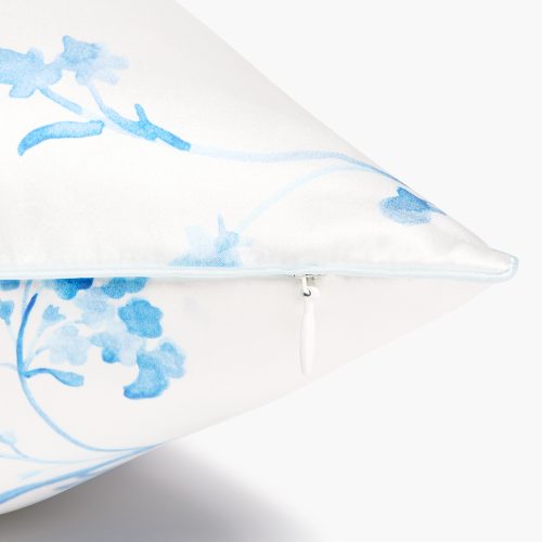 HHH755 SisiSilkPillowcasePRINTED BlueBotanical BlueBotanical D