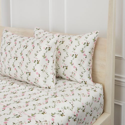 HHH758 SisiSilkPillowcase PinkPondFloral PinkPondFloral F