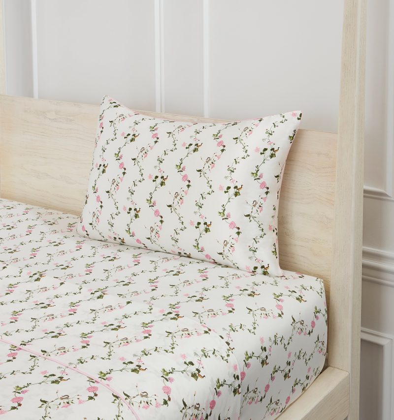 HHH758 SisiSilkPillowcase PinkPondFloral PinkPondFloral G