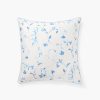 Botanical Euro Sham color:blue botanical