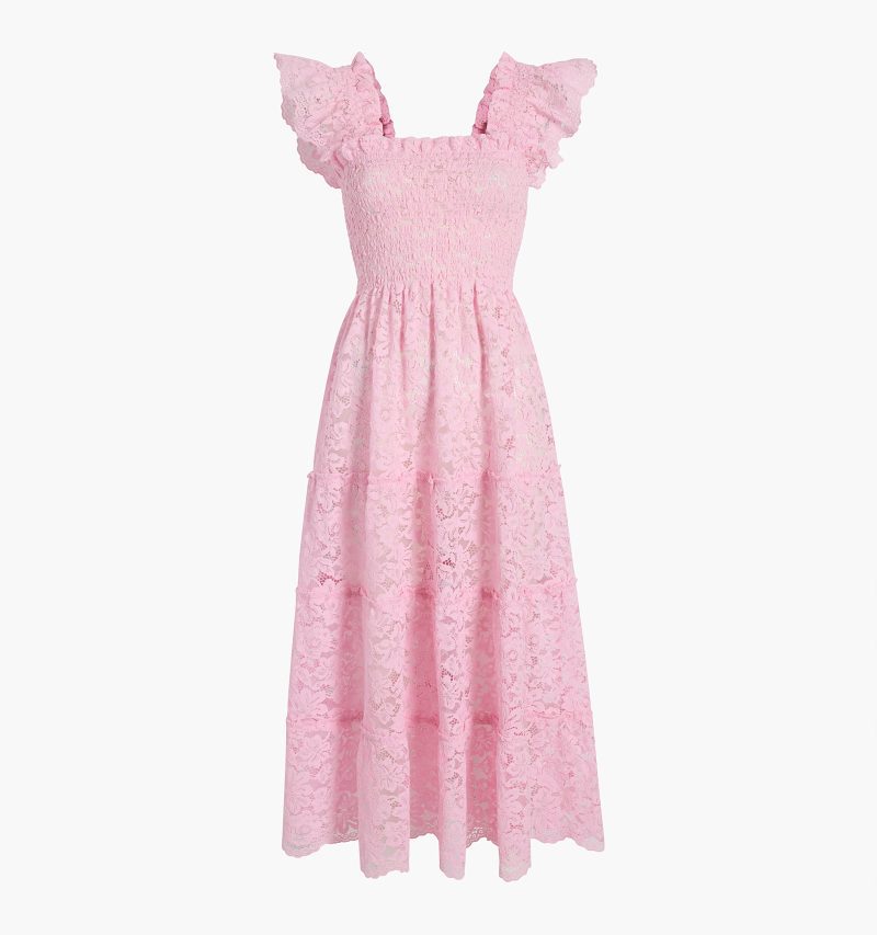 The Collector's Edition Ellie Nap Dress - Pink Lace color:pink lace