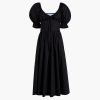 The Ophelia Dress - Black Cotton Voile color:Black Cotton Voile