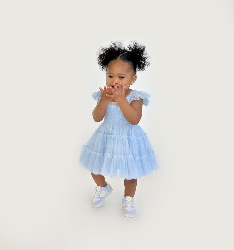 PowderBlue Tulle Baby Tiny Ellie Nap Dress