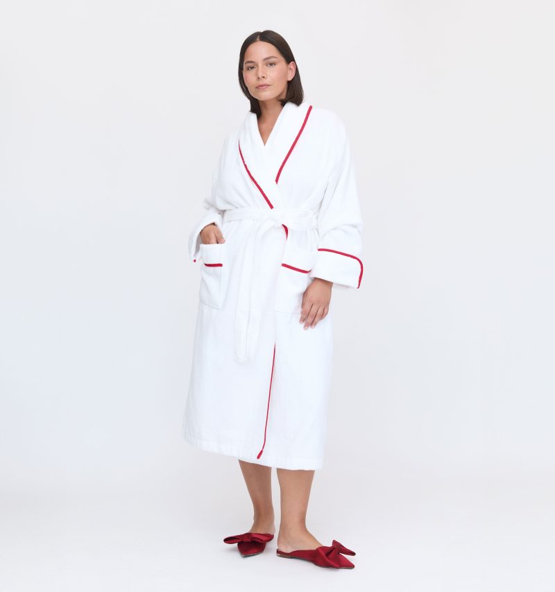 The Hotel Robe Red Piping5649