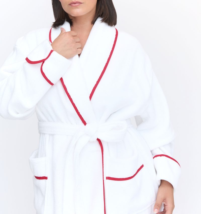 The Hotel Robe Red Piping5669