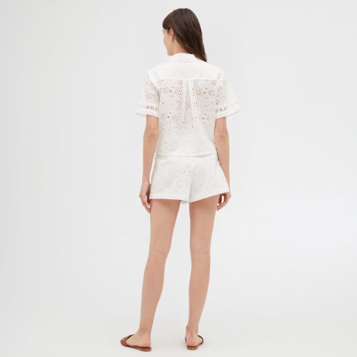 TheAnnetteTop WhiteBroderieTheLisetteShorts WhiteBroderie6084